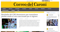 Desktop Screenshot of correodelcaroni.com